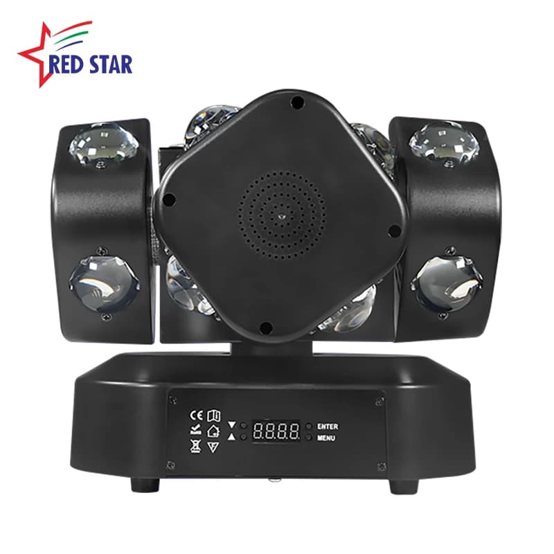 FOUR Head LED Moving Light Wind Fire Wheel Shaking Head Lamp for Stage Entertainment