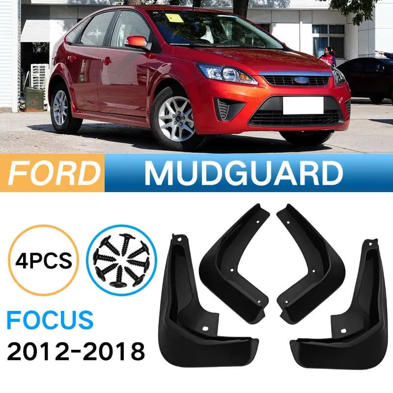 Car Auto Splash Guards Mud Flaps Fender Mudguard for The Ford Focus Hatchback 2012–2018 Flexible Rubber Wheel Protector Parts
