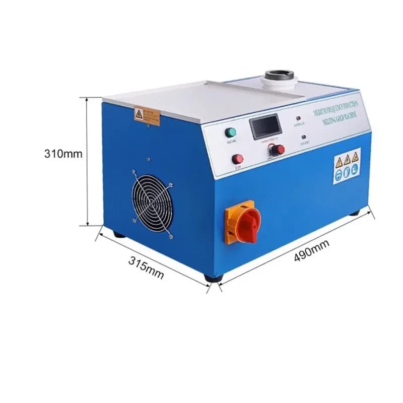 2kg Gold Melting Furnace Silver Melting Tools Medium Frequency Furnace High Frequency High Temperature Gold Melting Machine