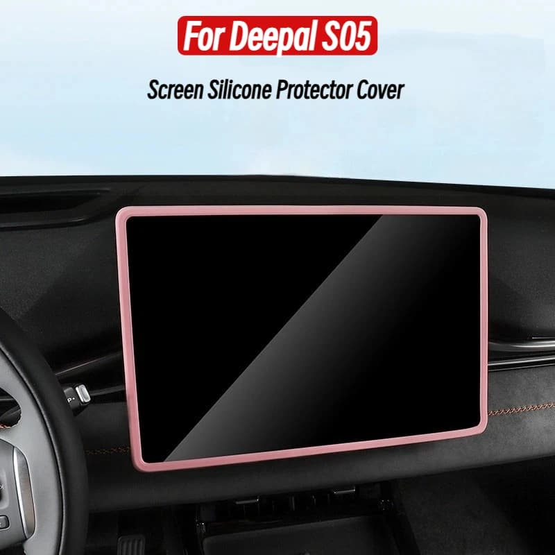 For Deepal S05 Central Control Screen Protector Frame Silicone Impact-resistant Protective Cover Car Modification Accessories