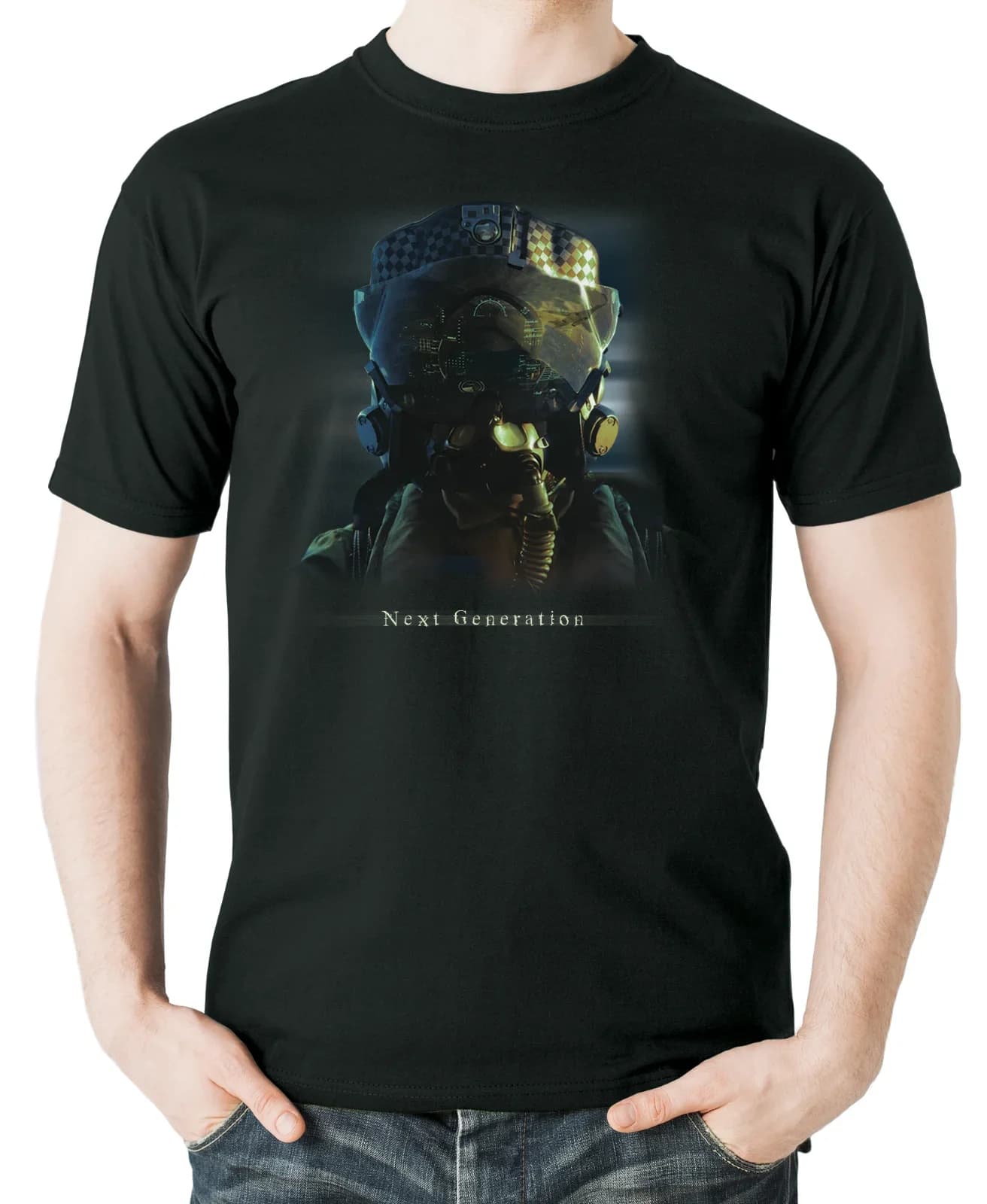 Aviation Themed Next Generation Pilot's Tactical Helmet T-Shirt. Summer Cotton Short Sleeve O-Neck Mens T Shirt New S-3XL