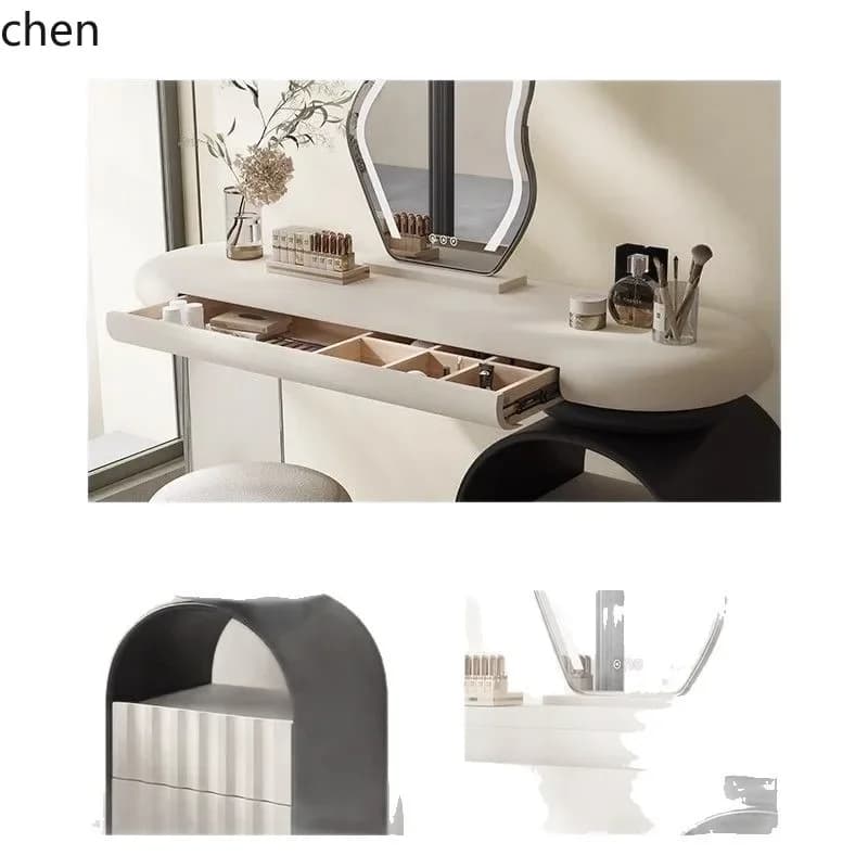 DSA  Dressing Table Small Apartment Bedroom Makeup Table Master Bedroom Bedside French Style