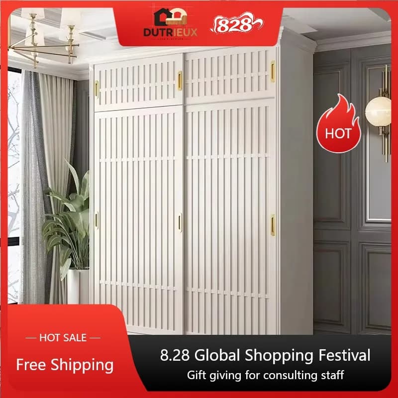 Luxury Modern Wardrobes Hanging Clothes Customized Space Saving Wardrobe Closet Organizer Clothes Armario Ropero Home Furniture