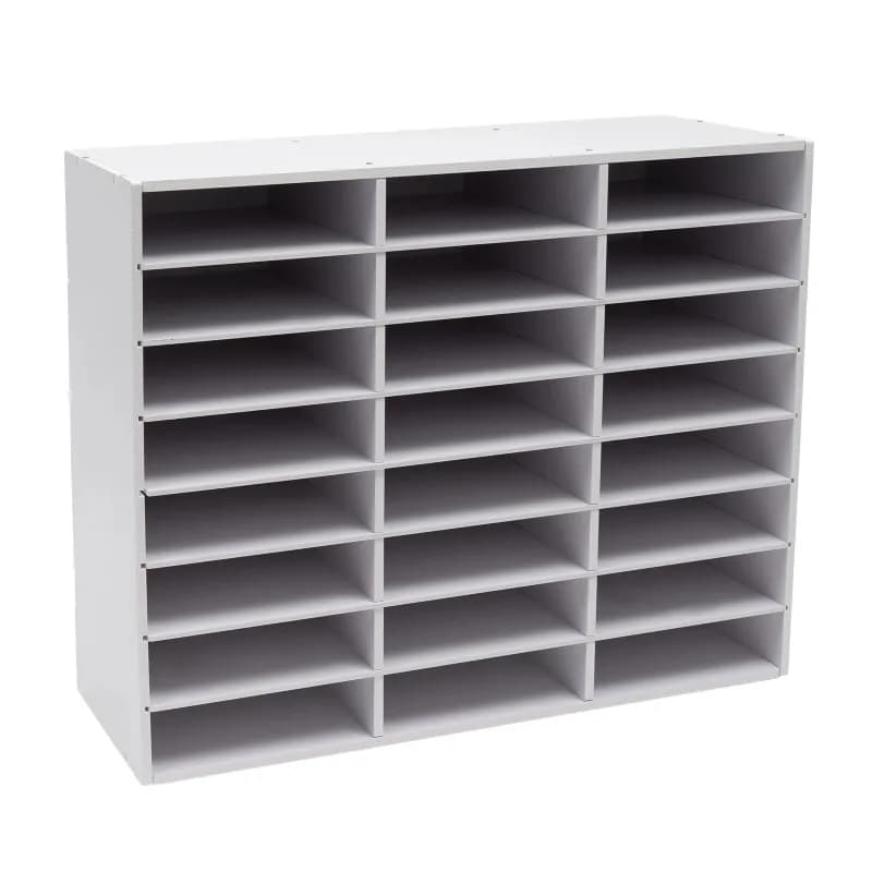 for Office and Home Literature Organizer 24-Compartment, Spacious Storage File Organizer, PVC Board with 132 lbs Load-Bearing
