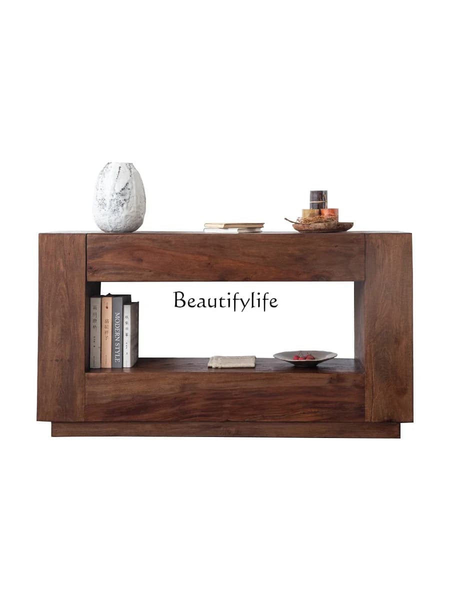 FGWabi Sanfeng Laomu Zen Entrance Cabinet B & B Hotel Retro Decoration Storage Cabinet