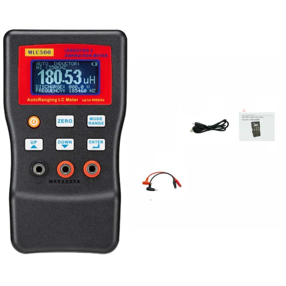 LCR Meter Digital Capacitor Inductor Tester Automatic Range Measurement 0.01pF min 0.001uH min USB Data Transfer