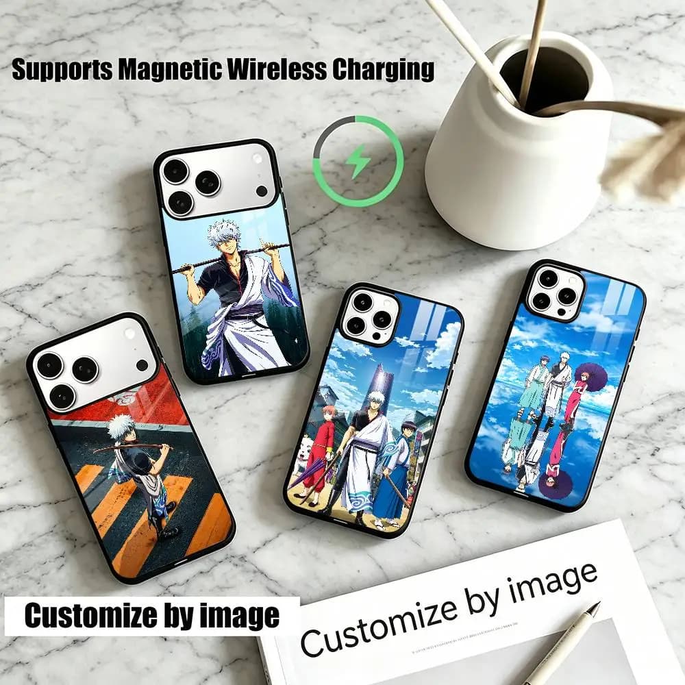 Anime Gintama Sakata G-Gintokis  Phone Case For iPhone18,17,16,15,14,13Plus,Pro Supports Magnetic Wireless Charging