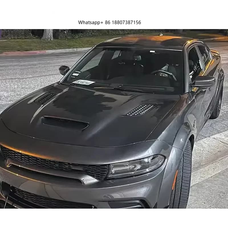 Suitable for Dodge Engine Hood SRT Front Engine Hood Vent Car Carbon Engine Hood Dodge 2015-2023