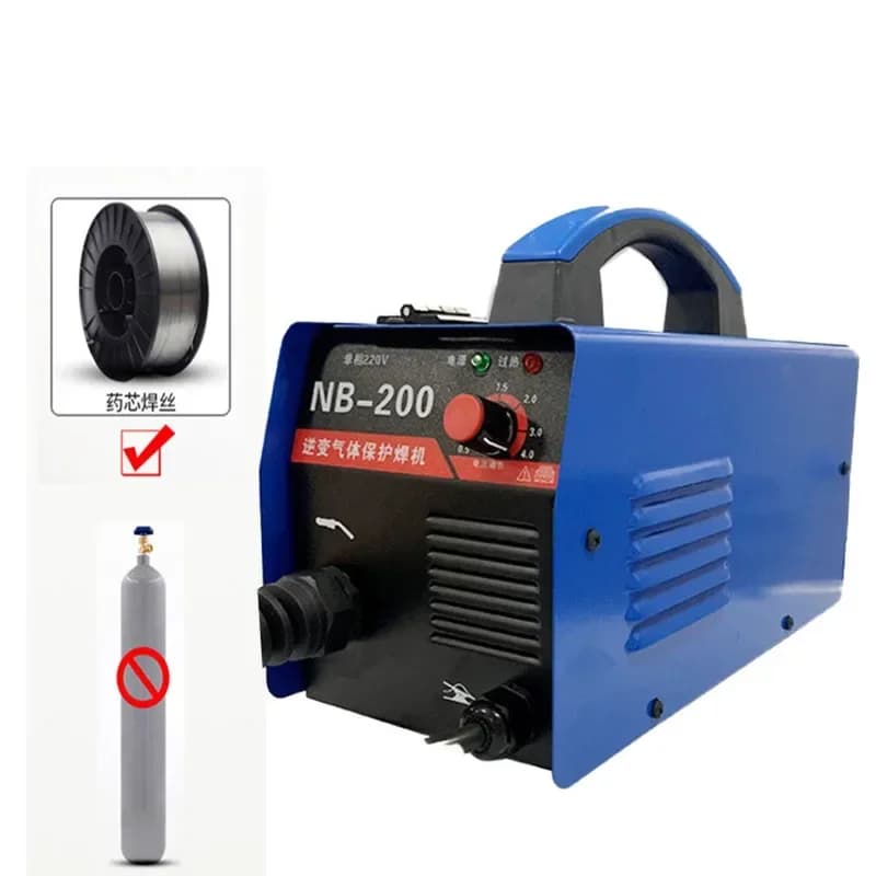 Portable household arc welding machine 220V inverter self-protection welding machine without gas dual protection DIY