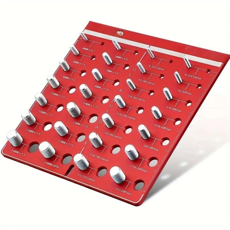 Helix gauge hardware for checking nut and bolt threads