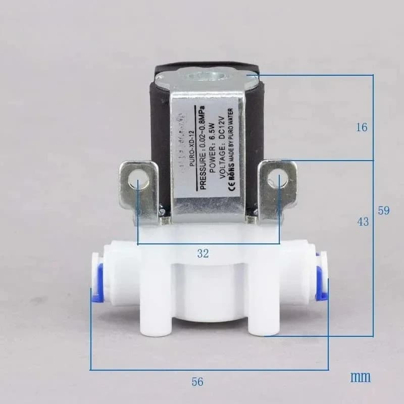 DC12V Ice Machine Solenoid Valve Upper Water Inlet Valve For Hicon XINGXING Lecon ZUNC Watoor HZB Series