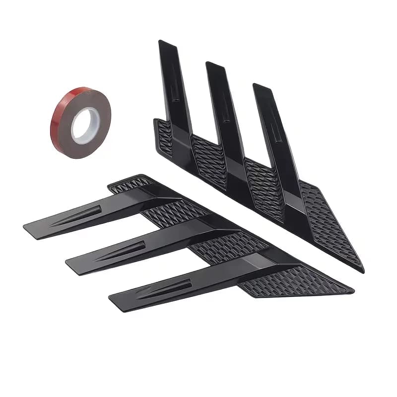 Car Rear Windshield Sticker Decoration Side Splitter Trim Window Louver Sunshade Windshield Car Exterior Parts