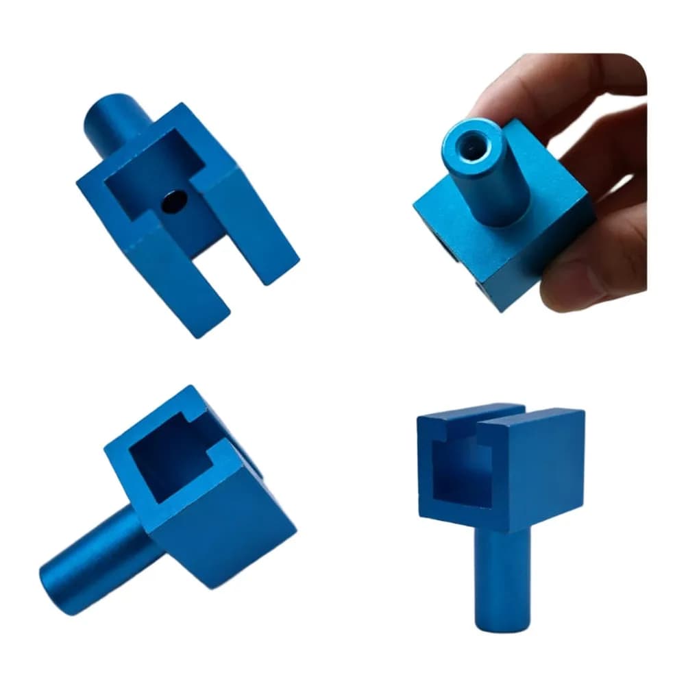 Blue Alloy Pulling Tip Auto Body Dent Remover Accessory Thread U Slot For Paintless Car Sheet Metal Repair Work Tool Hand Parts