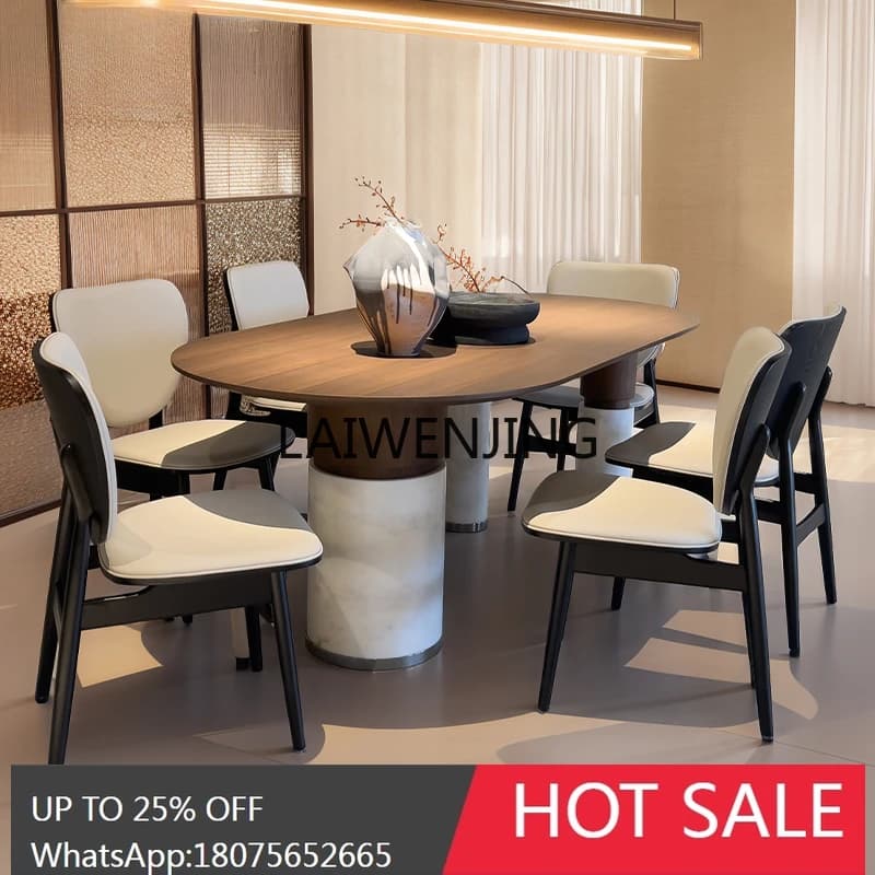 SGF Rectangle Dining Table Minimalist Marble Family Dining Table