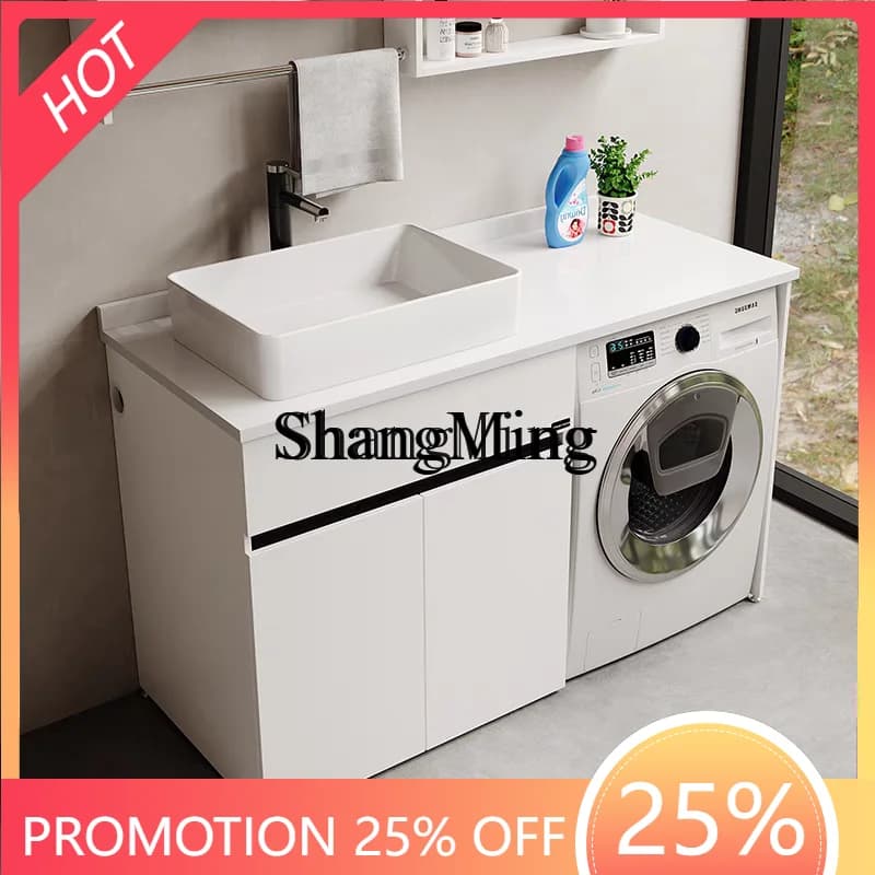 FGgood-looking  new washing machine cabinet integrated balcony cabinet combination washbasin significant other small apartment