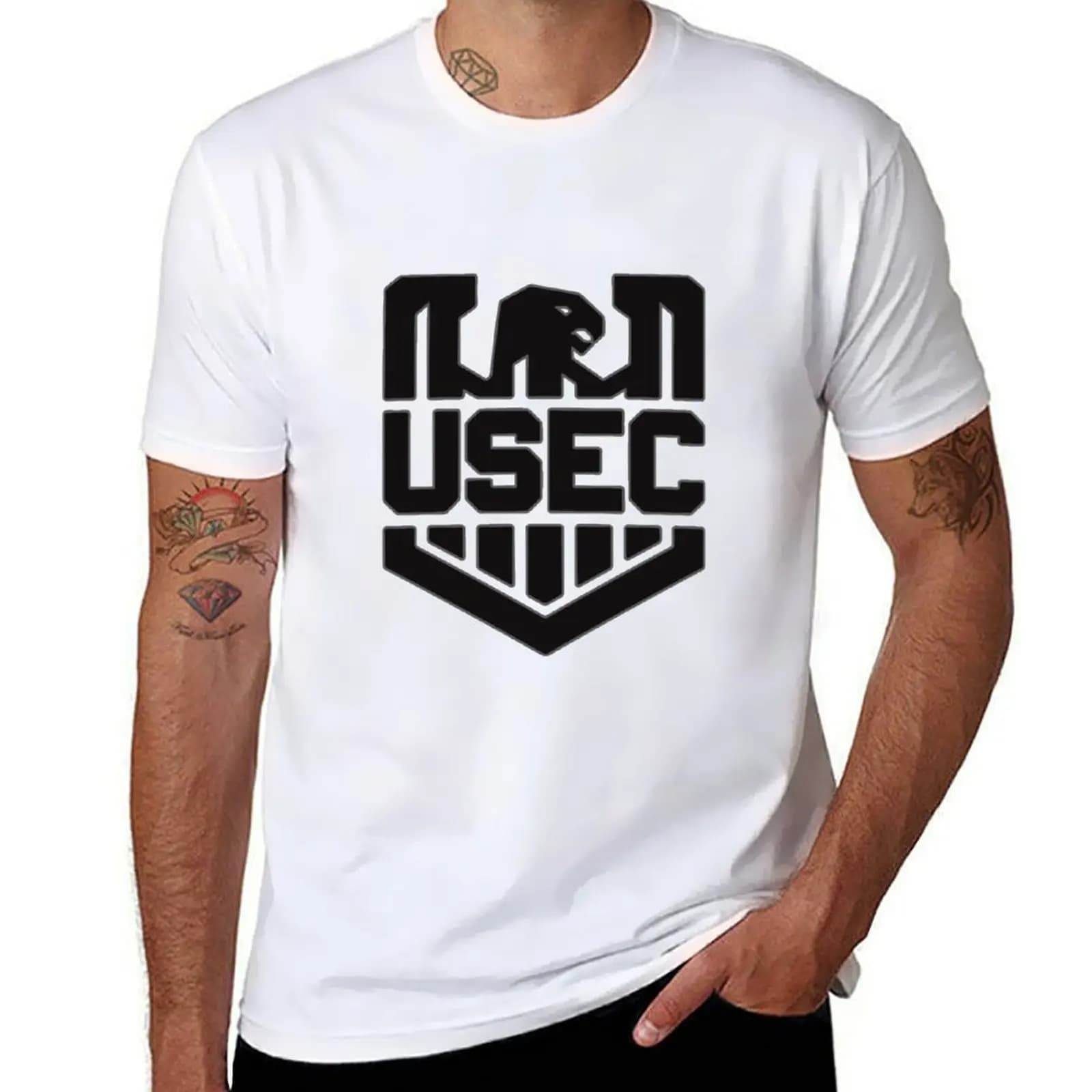 Escape From Tarkov (USEC Patch) T-Shirt man t shirt cotton man graphic t shirt T-Shirt