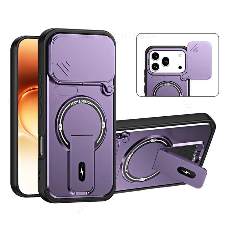 Wireless Charging For Magsafe Magnetic Shockproof Case For Honor 600 Lite 500 Pro Magic 8 Lite Slide Lens Protection Back Cover