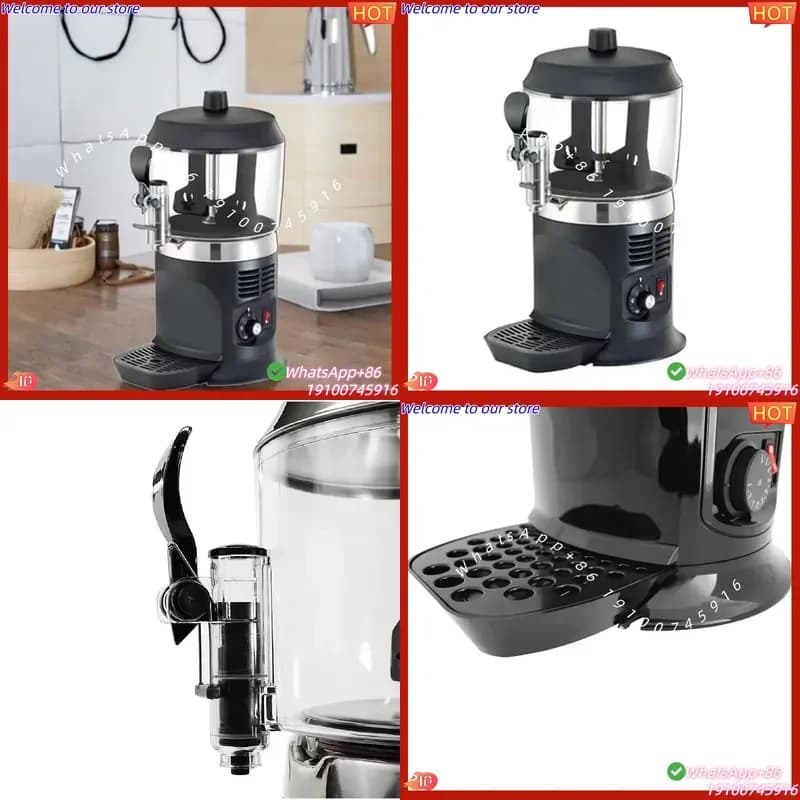 2026CE Commercial 5L Electric Hot Chocolate Machine Automatic 220v Hot Drink Mixer for Soybean Milk Juice Heating Hot