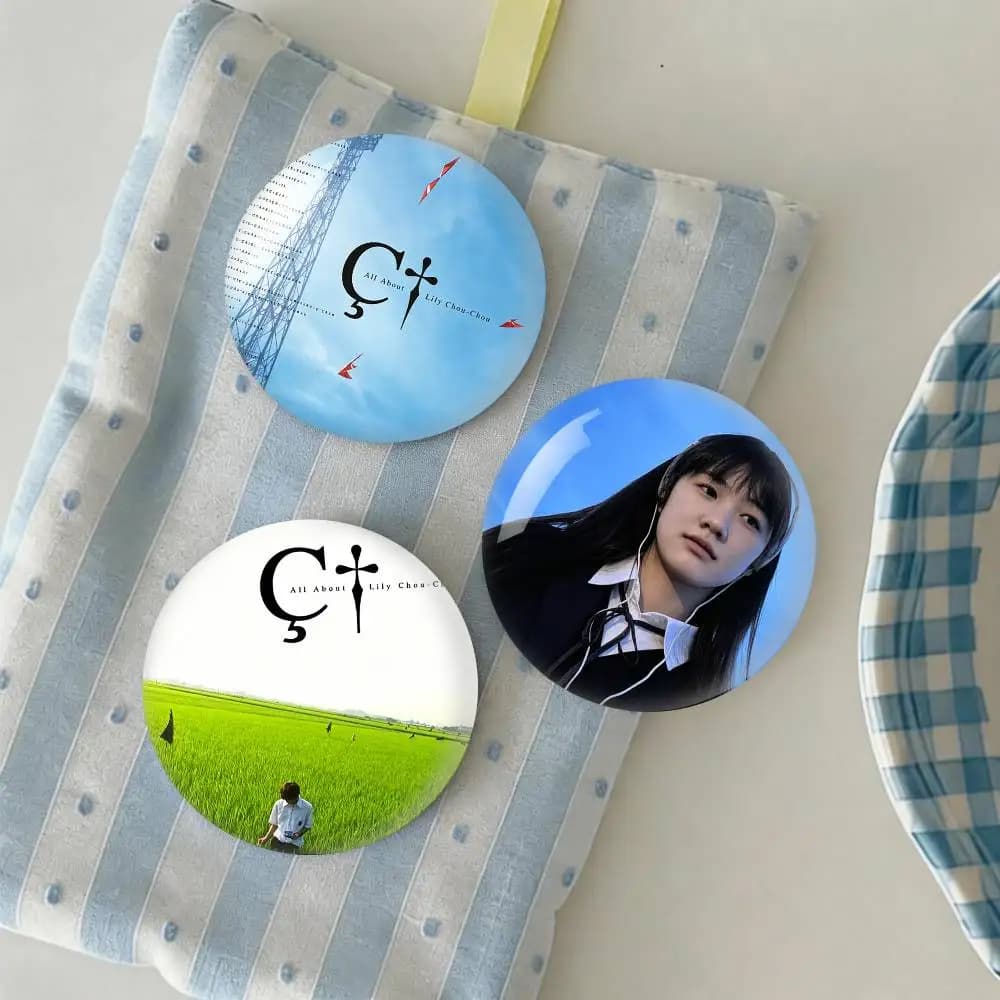 A-All About L-Lily Chou-Chou Badge Tinplate Soft Button Pin Brooch Metal Badge Custom Jewelry Accessories Hat Bag Lapel