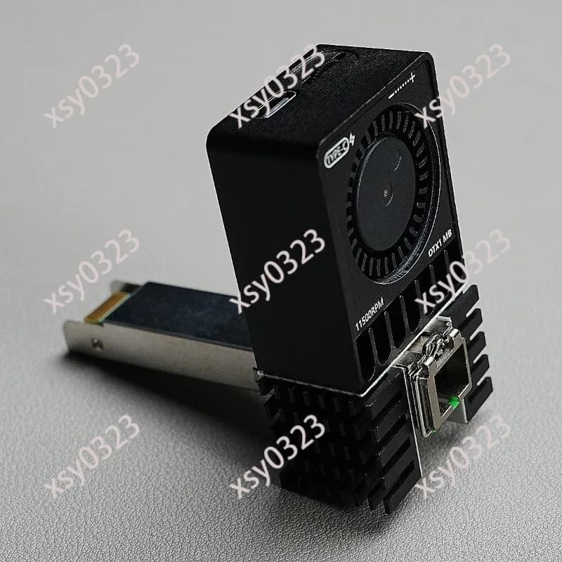 11500RPM Adjustable Speed Cooling Fan Full Aluminum Heat Sink for E GPON ODI SFP Optical Transceiver Computer Hardware Cooling S