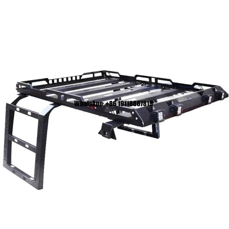 Customized Universal Offroad Suv Sedan Van Steel Pad Flat Bike  Iron Aluminum 4x4 Hard Top Luggage Brackets Car Roof Racks