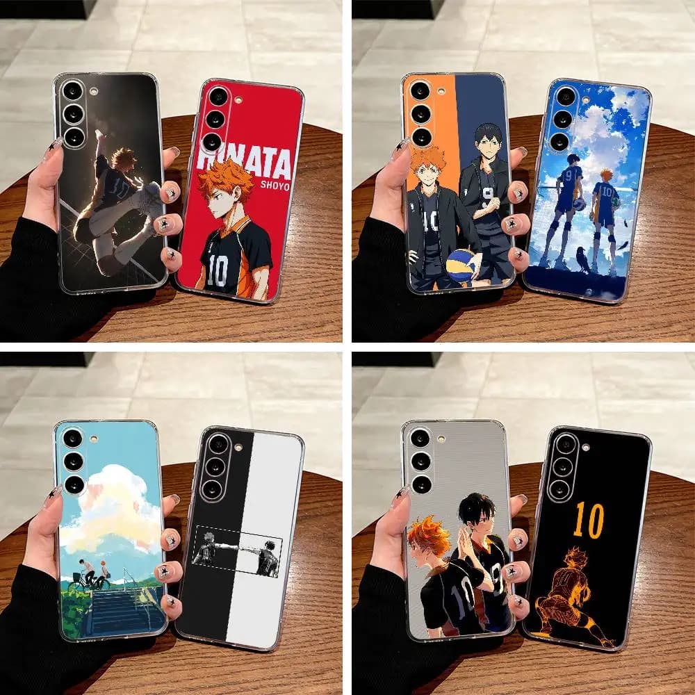 Shonen anime-H-Haikyu Phone Case For Samsung Galaxy A71,A70,A52,A51,A40,A30 Transparent Cover