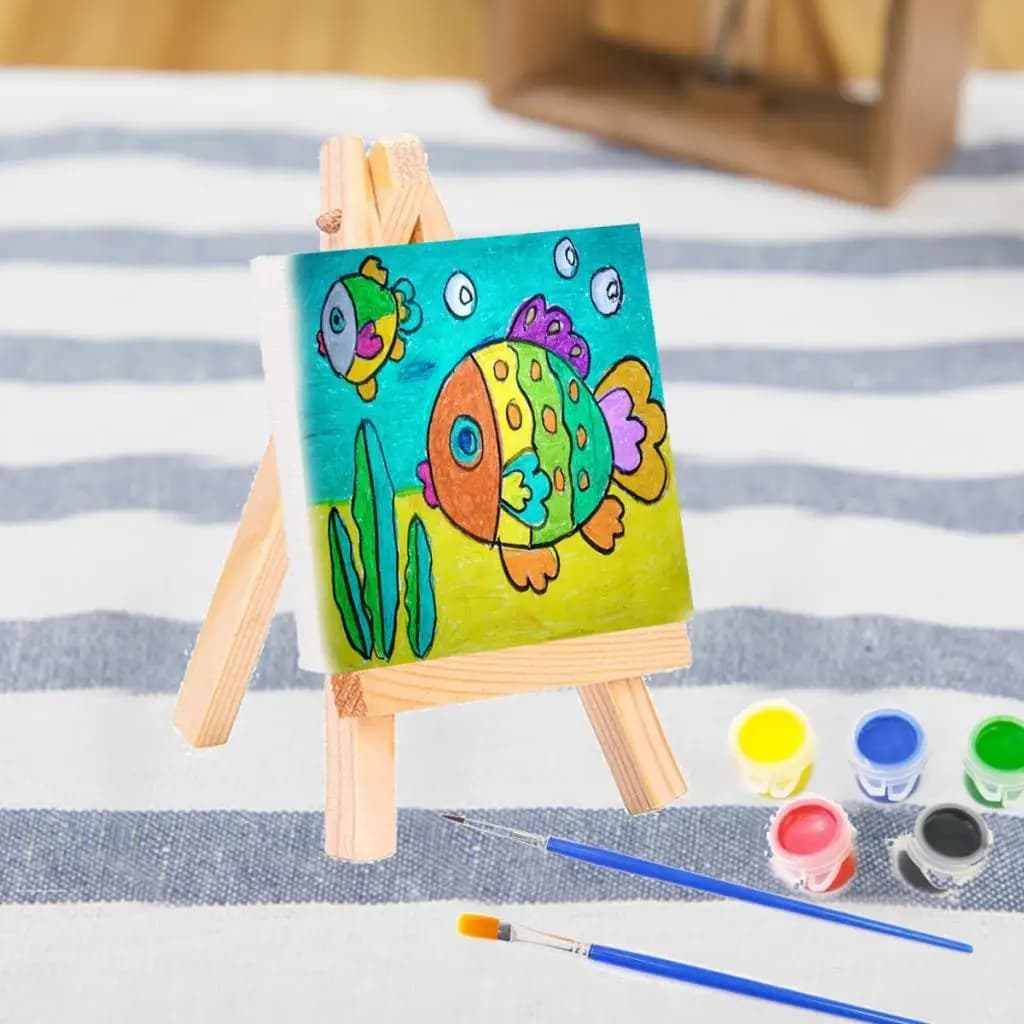 Mini Tabletop Wooden Artist Easel Foldable Display Stand for Wedding Photo Name Card Holder