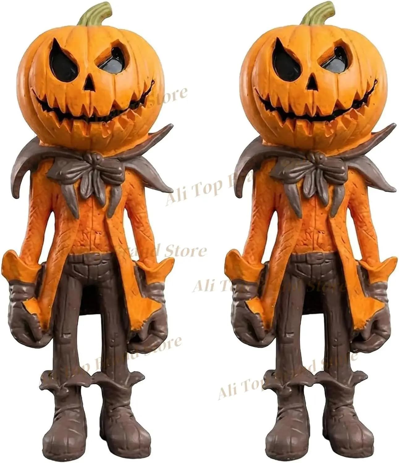New Halloween Pumpkin Man Figurine Decoration Pumpkin Scarecrow Fall Decor for Indoor Outdoor Tabletop Garden Party Decoration