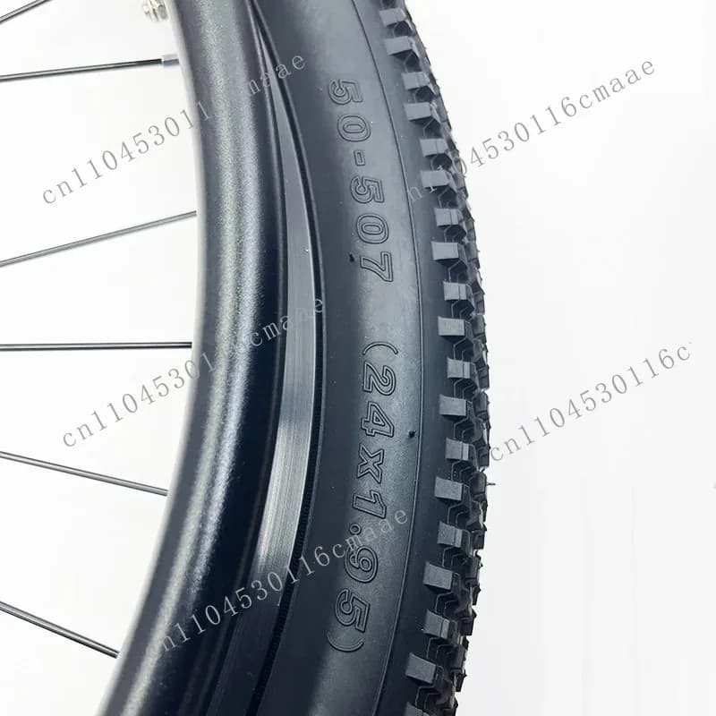 A Pair of 24*1.95 Wheelchair Rear Wheels Made of Aluminum Alloy, All-Terrain Tires, Outdoor Wheels with 12.7mm Bearings, a Pair