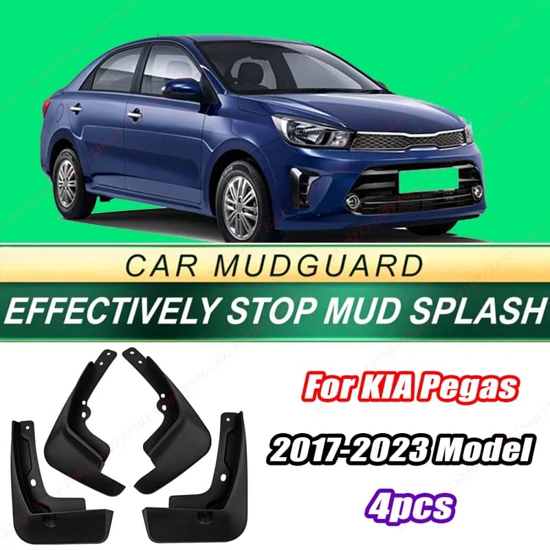 For KIA Pegas 2017-2023 Model 4PCS Front Rear Mud Flaps Splash Guards Fender Mudguards Auto Accessories