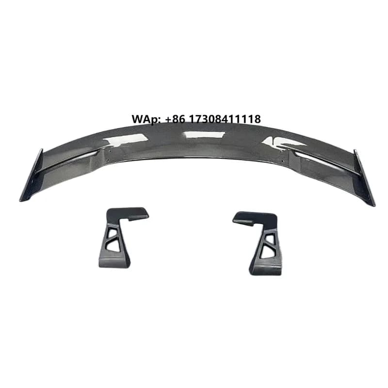 Upgrade Dry Carbon Fiber Rear Spoiler Wing for TT TTRS R8 Hollowed-out Style Car Spoiler