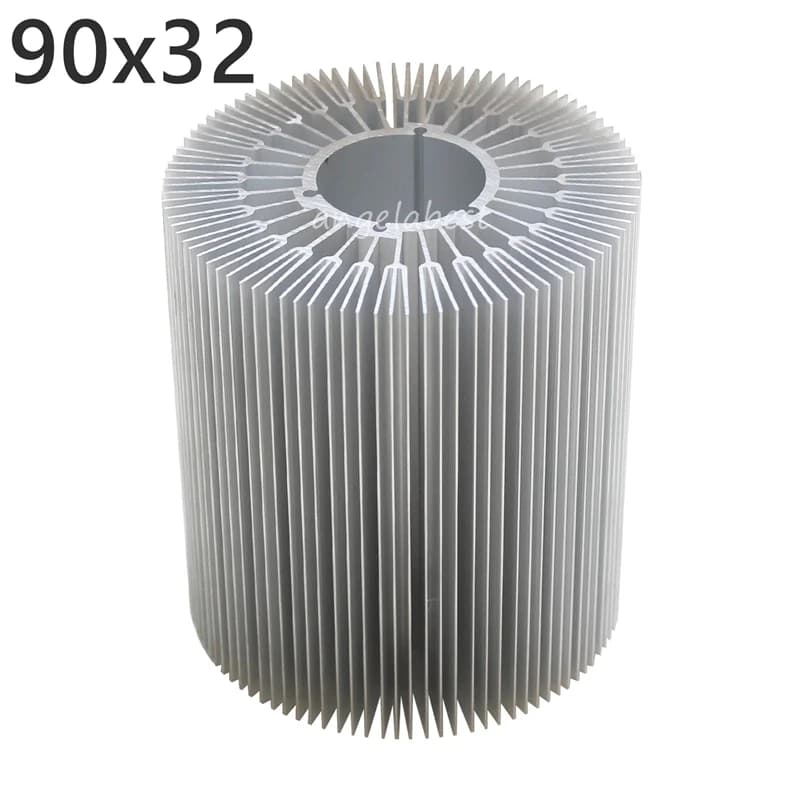 90x32mm Round Heatsink Dense Tooth for LED Light Lamp Cooling Aluminum LED Heat Sink sunflower Radiator