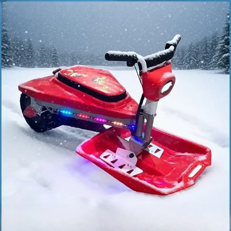 Snowmobile, ATV, single and double adult tracked ski, all-terrain snowmobile