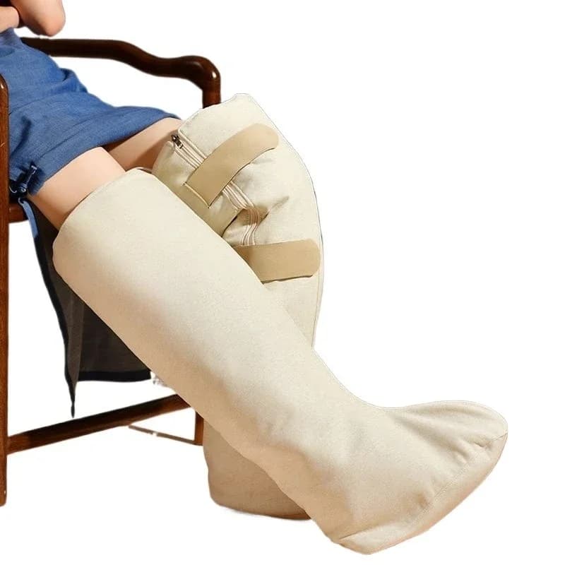 Leg electric heating physiotherapy bag, moxibustion hot compress, boots, knees, old cold legs, moxa velvet