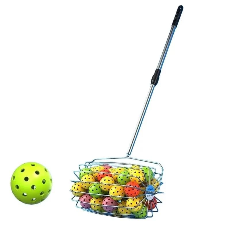 No More Bending Adjustable-Length Pickleball Ball Collector Court-Ready, Holds 20/40 Balls with Ease High Quality