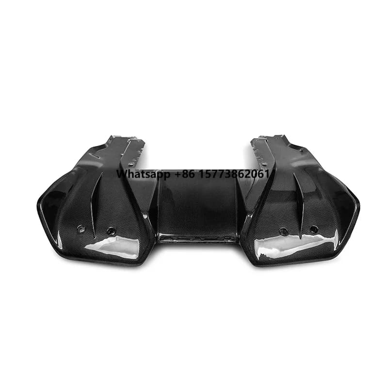 MSO Style Dry Carbon Fiber Car Parts Rear Bumper Diffuser Lip for Mclaren 570S 540C 570GT 2014-2017 Carbon Lip