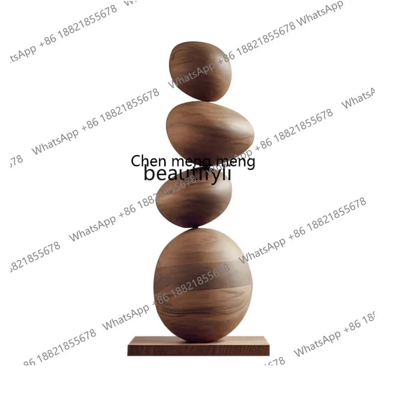 D178 yh Stone running solid wood sculpture art floor ornaments large bed and breakfast hotel living room decorations