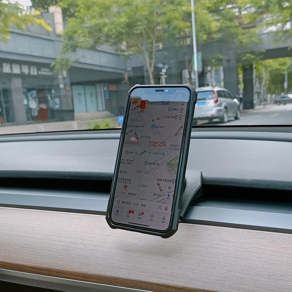 For Tesla Model 3 Model Y Dedicated Base Collocation Phone Holder In Car 360° Rotation Mount Bracket Stand