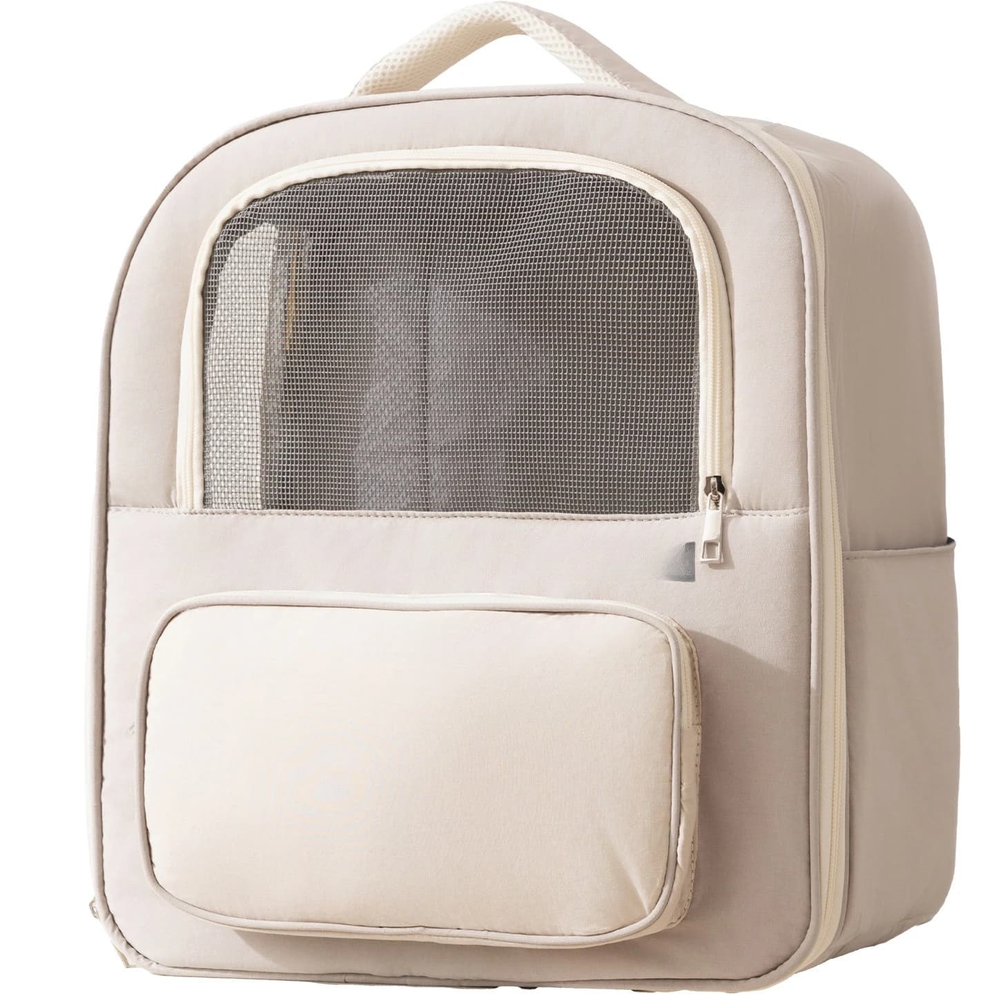 Pet backpack ins wind cotton feeling warm dog bag large space easy to go out cat bag breathable dog backpack