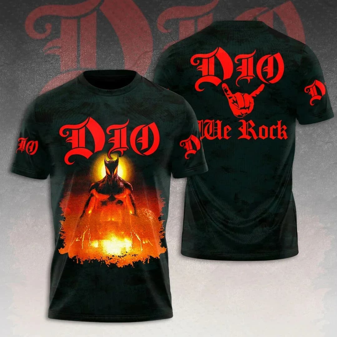 Heavy Metal Rock Band Dio 3D Print T-Shirt Men Women Fashion Harajuku Short Sleeve Tops Tees Kids Hip Hop Dio T-Shirt New