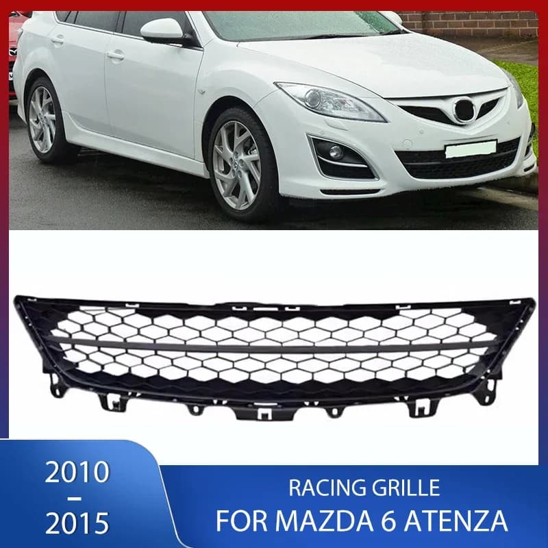 Car Front Bumper Middle Grille Lower Racing Grill Cover Trim For Mazda 6 Atenza 2010 2011 2012 2013 2014 2015