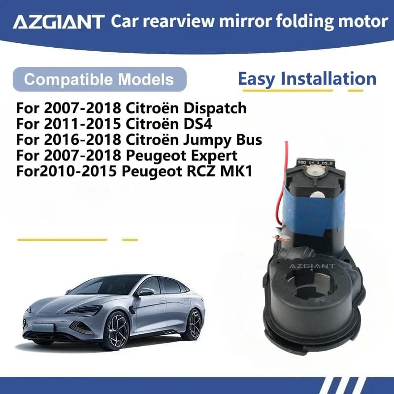 AZGIANT For Citroën Dispatch/DS4/Jumpy Bus Peugeot Expert/RCZ MK1 Car Wing Mirror Authentic Folding Motor Power Assembly tools