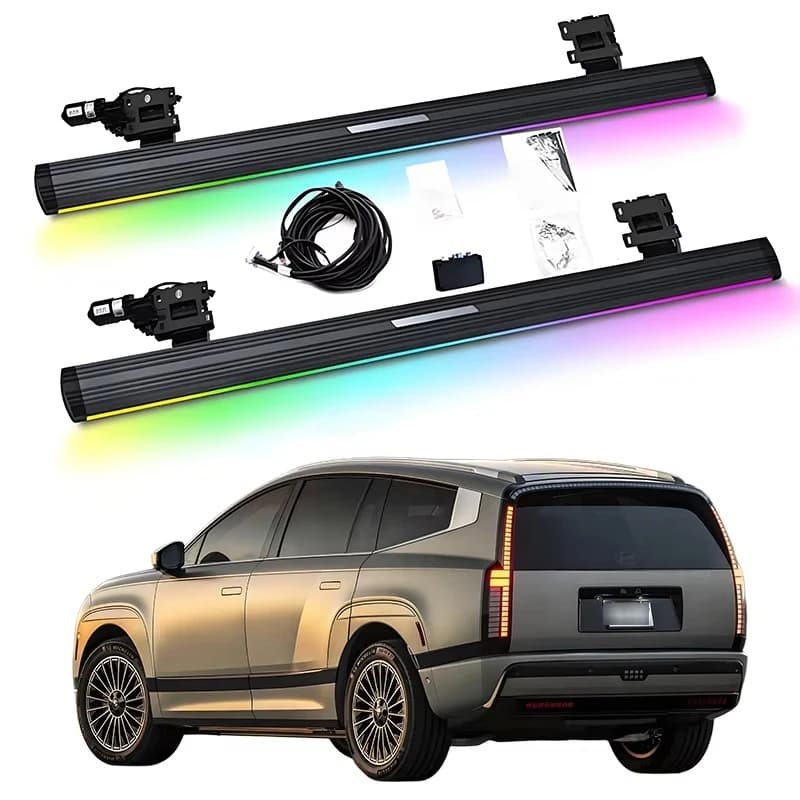 Automatic Electric Power Neon Led Light Side Step Running Board for  IONIQ 9 2025-2026