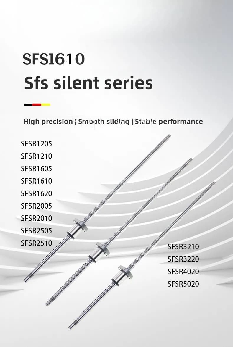 Mute end plug type, ball nut, screw pair SFSR1610 SFS series, cross-border wholesale