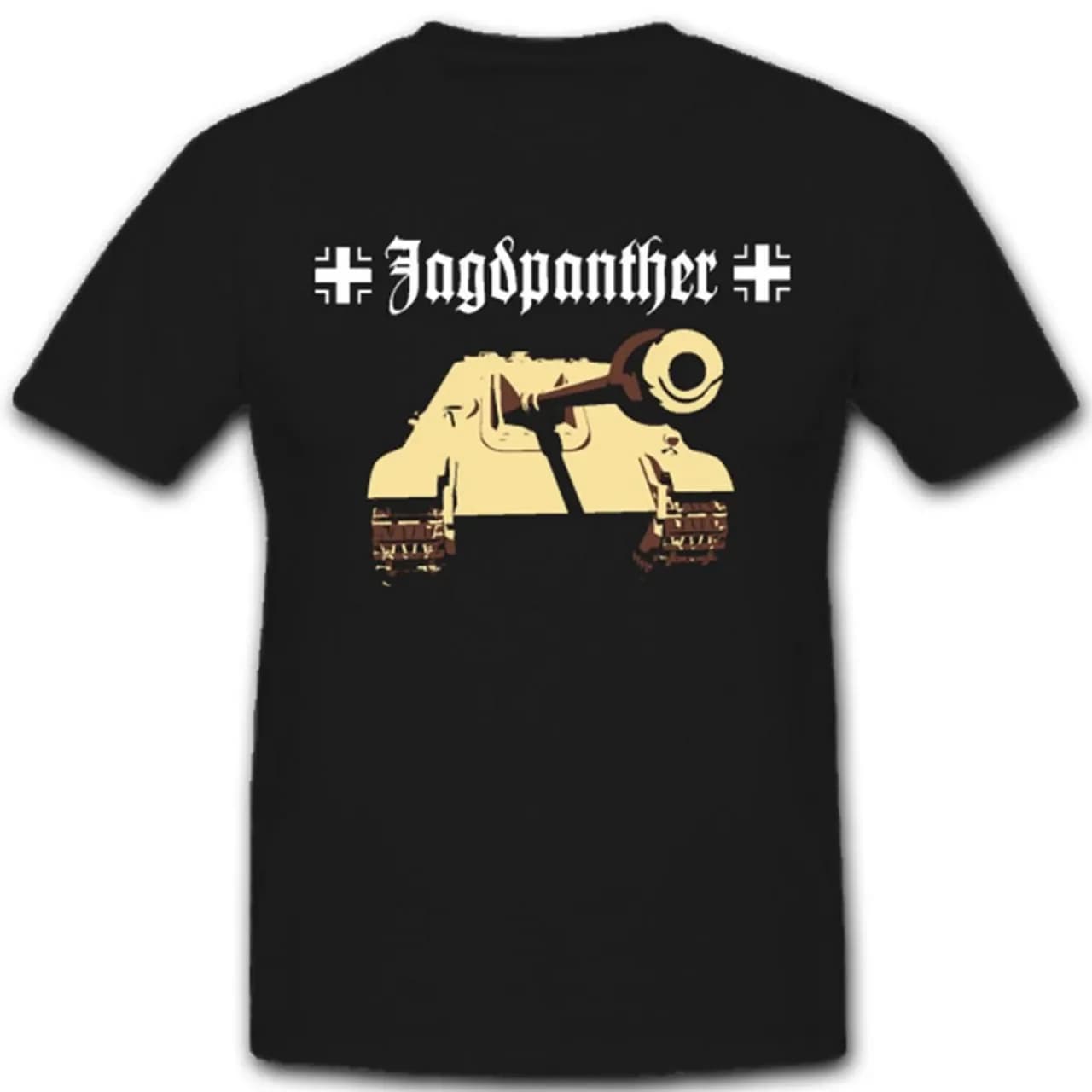 wehrmacht Panzer Jagdpanther Tank Destroyer T-Shirt 100% Cotton O-Neck Short Sleeve Summer Casual Mens T-shirt Streetwear