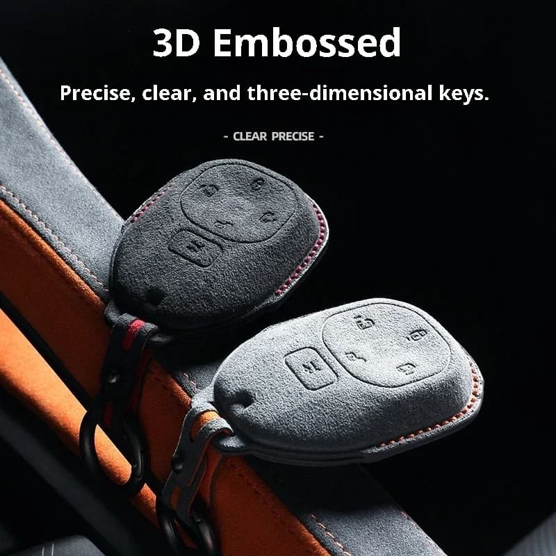 For GAC E8/E8 Max/E8 Pro GS7 S7 Trumpchi Xiangwang S7 Suede Key Case Cover Fob Remote Key Holder Shell Accessories