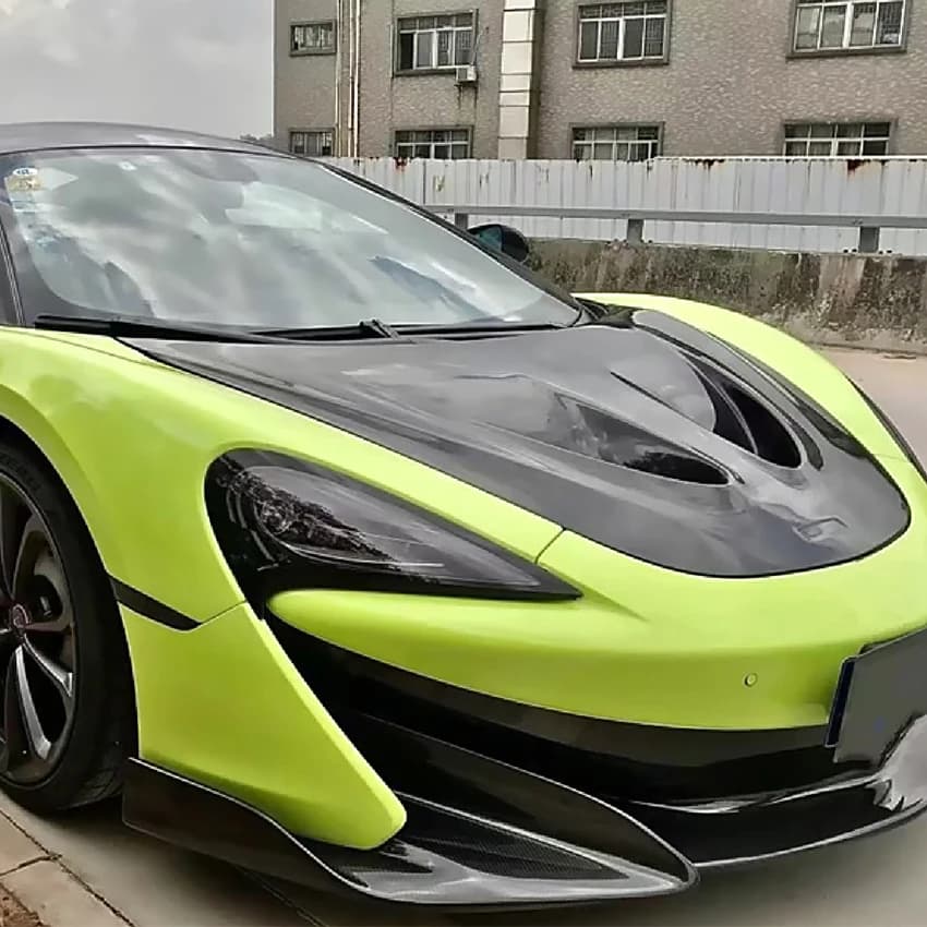 Upgrade P1 Style Dry Carbon Fiber Scoop Bonnet Engine Hood for Mclaren 570S Body Kit  540c 570s 570GT Car Accessories