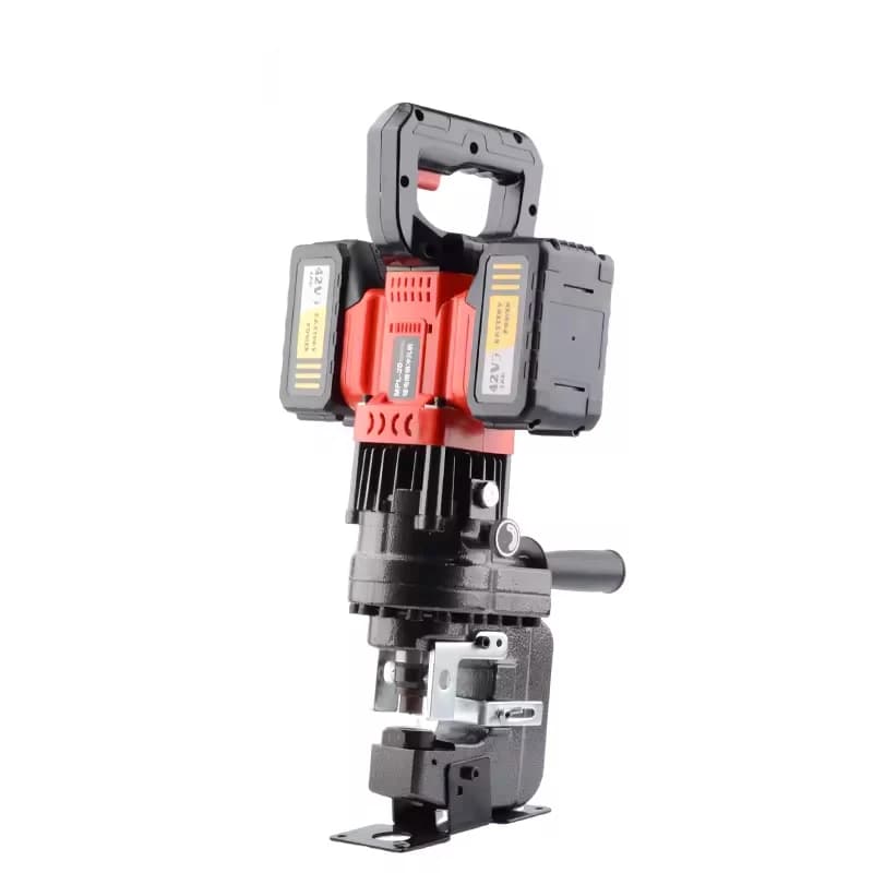 Portable 220V50Hz Dual-Lithium Channel Steel Punching Machine Hydraulic Tool
