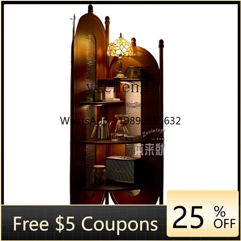 AA  corner cabinet retro corner rack medium antique corner cabinet solid wood edge cabinet