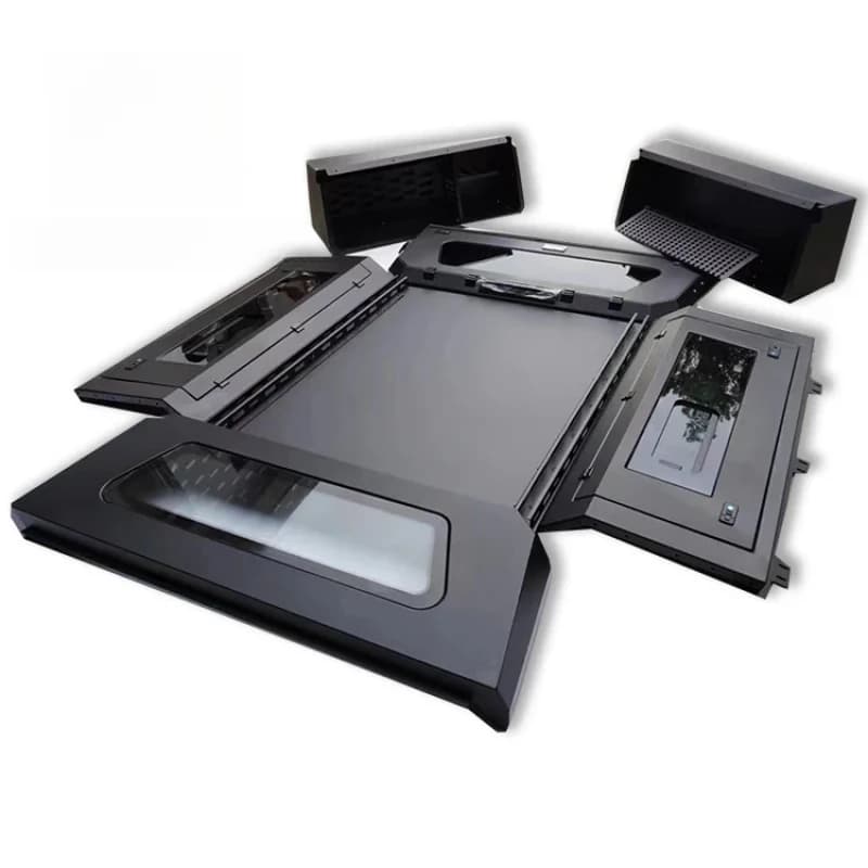 Truck Bed Tonneau Cover Aluminum Hard Top Canopy Waterproof Lockable Design for Pickup Truck Cargo Protection Accessories